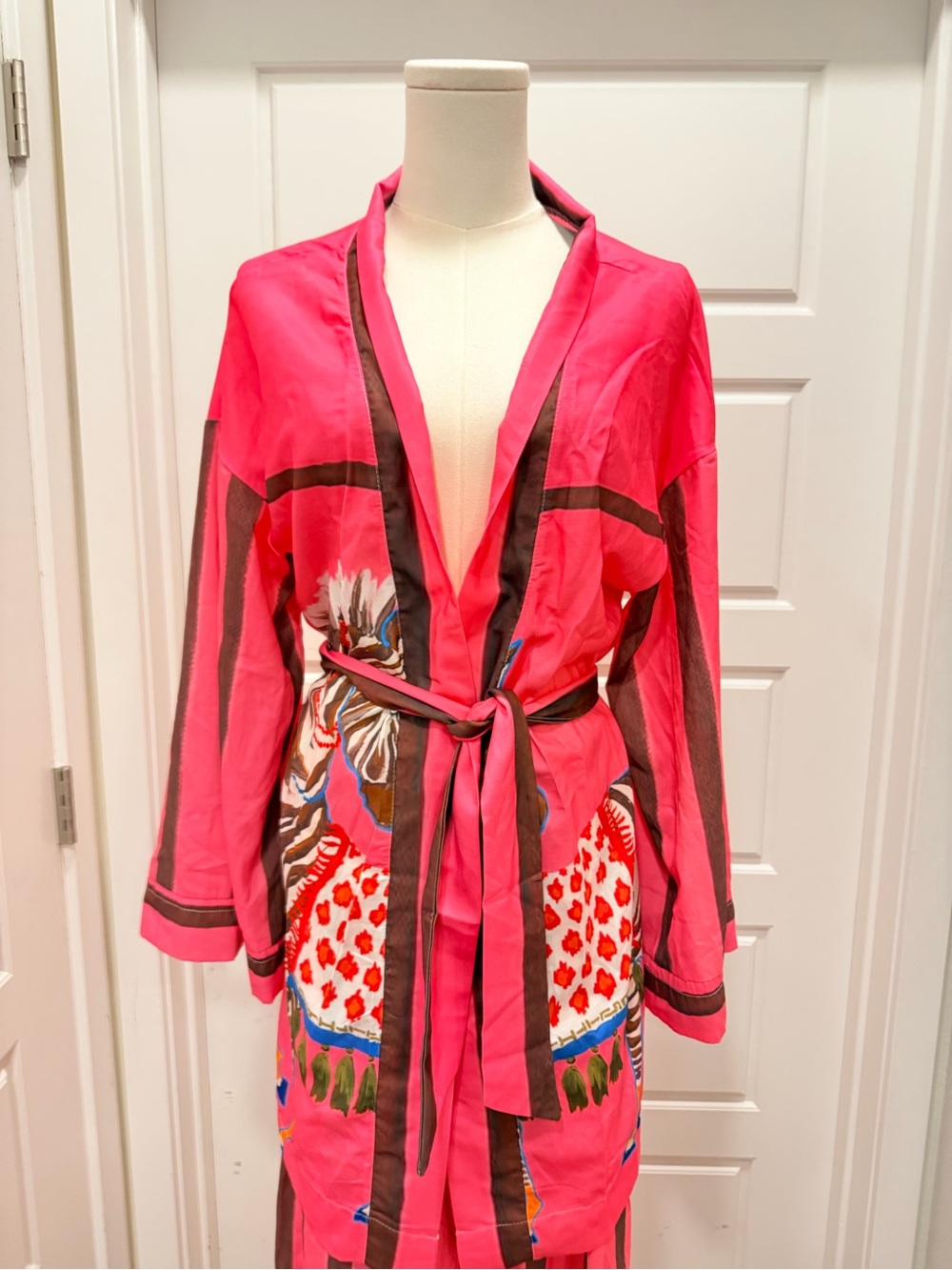 Nice to Meet You Vibrant Pink Zebra Print Two-Piece Lounge Set - Picture 9 of 12